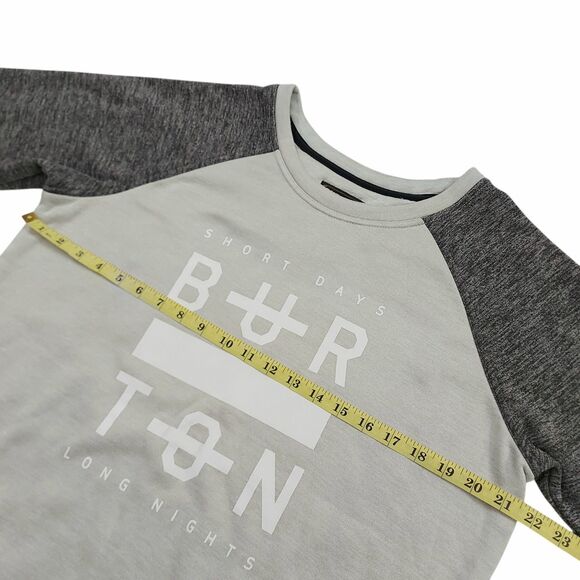 Burton Sweatshirt Mens Large Gray Fleece Warm Dryride Pullover Snowboarding - Picture 11 of 12